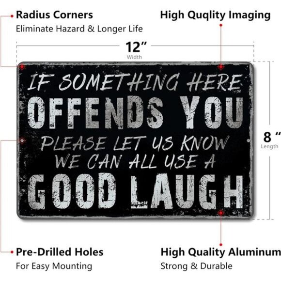 Vintage Garage Decor Funny Sarcasm Metal Tin Signs - Picture 3 of 7